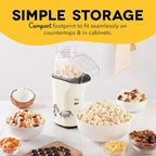 Disney Dash Fresh Pop Popcorn Maker - Oil-Free, Air Popcorn Popper - With Measuring Cup & Recipe Guide - Perfect for Movie Nights - 16 Cups, Winnie the Pooh