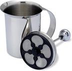 Bellemain Milk Frother Handheld, Thick, Creamy Milk Foam Maker, Warm & Cold Milk Foamer | Stainless Steel Hand Held Frother for Coffee, Latte, Cappuccino, Frappe, Matcha, Hot Chocolate, 14 oz.