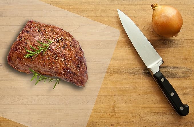 Better Kitchen Products Extra Thick Flexible Frosted Clear Plastic Cutting Mats, 12" x 18", Set of 6