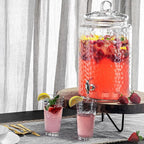 Biscayne Glassware Set, 24-Piece, Mixed Sizes with 16oz Cooler, 13oz DOF, 7 oz Juice and 3oz Shot Glasses - 6 Each Size = 24 Glasses