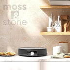 Moss & Stone 12” Electric Griddle Pan & Crepe Machine, Non-Stick Electric Crepe Maker with Adjustable Temperature, Includes Spreader & Spatula – Ideal for Pancakes, Blintzes & Tortillas