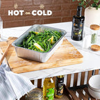 PLASTICPRO 10 Pack Aluminum Pans 9'' X 13" Disposable Pans with Covers Heavy Duty 10 lb Foil Pans for Baking and Cooking