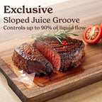 SMIRLY Bamboo Cutting Board Set, Chopping Board and Wooden Cutting Boards for Kitchen, Small Wood Cutting Board and butcher block (Walnut Wood, 1 Pack)