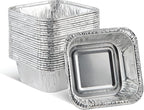 PLASTICPRO ''Disposable'' Mini Size 3'' X 3 X 2'' Inch Square Aluminum Tin Foil Baking Pans Bakeware - Cookware Perfect for Baking Cakes,Brownies,Bread, Meatloaf, Lasagna, Pack of 25