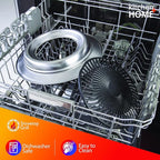 Kitchen + Home Stove Top Smokeless Grill Indoor BBQ, Stainless Steel with Double Coated Non Stick Surface