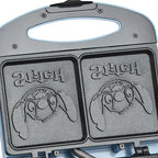Select Brands Disney Lilo & Stitch Grilled Cheese Sandwich Maker - Kitchen Appliances - Ceramic Nonstick Cooking Plates - Panini Press - Imprints Stitch Image - Dual Sandwich Machine