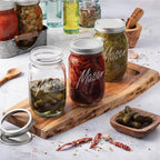 Paksh Novelty Wide Mouth Mason Jars With Lids 32 oz – Glass Quart Mason Canning Jars, Large Mason Jar Wide Mouth for Canning, Pickling, Jelly Preserving & Meal Prep, 2-Pack