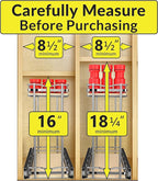 LYNK PROFESSIONAL® Élite™ Pull Out Spice Rack Organizer for Inside Kitchen Cabinets - 6" x 21" - Slide Out Drawer – Wood/Chrome Sliding Spice Organization for cabinet - Spice Racks - 2 Tier