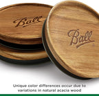 Ball Jar Wooden Storage Lids