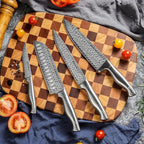 Astercook Knife Set, 15-Piece Kitchen Knife Set with Block, Built-in Knife Sharpener, German Stainless Steel Knife Block Set, Dishwasher Safe