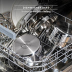 T-fal Pro Tri-Ply Stainless Steel Cookware Set, 10 Piece-Induction Compatible, Oven Safe 500F, Lids-350F, Even Heat, Professional Quality, Durable, Induction Pots and Pans Set, Silver