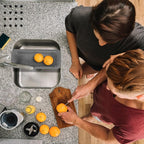 Collapsible Colander, Over the Sink Colander Strainer Basket 8x14-19 inch Size, Extendable Strainers and Colanders