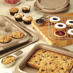 Anolon Advanced Nonstick Bakeware Set / Baking Pans with Grips - 5 Piece, Brown