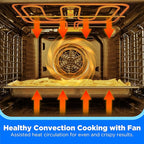 Midea 24" Mechanical Single Wall Oven, 2.5 Cu. Ft.-Capacity, Built-in Oven with 8-in-1 Cooking Modes, Stainless Steel