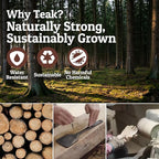 PriorityChef Wooden Spoons for Cooking, Premium 8pc Teak Wood Utensil Set with Hanging Hooks, Utensil Holder and Spoon Rest