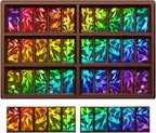 Ziliny Diamond Holographic Chocolate Bar Mold Silicone, Rainbow Light Effect Chocolate Bar Deep Thick Molds for DIY Candy Dessert Baking, Candy, Wax Melts, Cake Decoration (Rectangle)