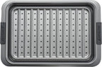 Anolon Advanced Nonstick Bakeware Set, Nonstick Cookie Sheet / Baking Sheet and Crisper Pan - 2 Piece, Graphite Gray