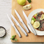 Marco Almond MA22 Knife Sets, 19 Pieces Stainless Steel Hollow Handle Kitchen Knives Block Set